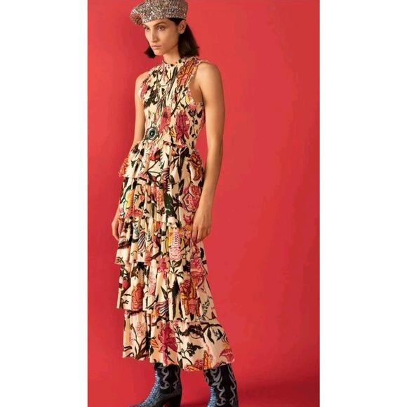 NWT Alix of Bohemia Cabana Paradise Ruffle Dress Size XL - Picture 2 of 12